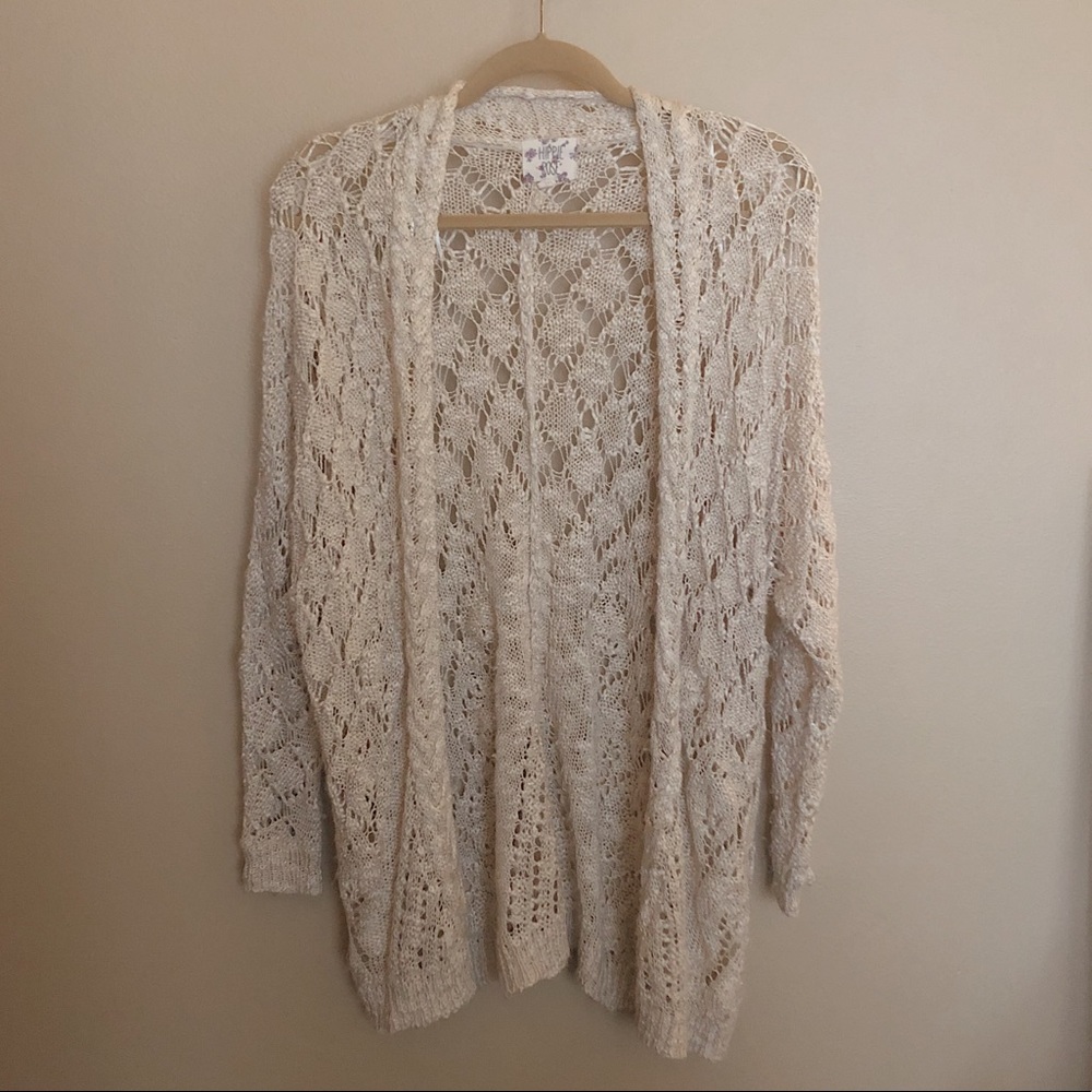 Beige loose knit sweater